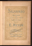 Reyer, Ernest - "Salammbo" Score with Autograph Letter Signed