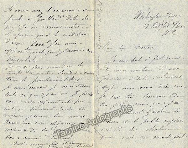Renee Richard Autograph Letter Signed – Tamino