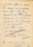 Richepin, Tiarko - 2 Autograph Notes Signed