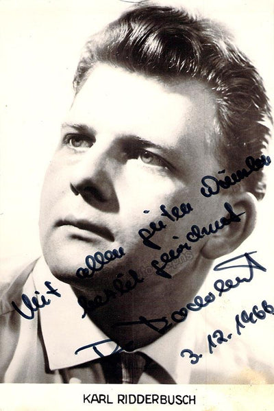 RIDDERBUSCH, Karl (Various Autographs)
