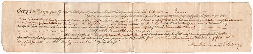Riders British Merlin Almanac 1807 + Document - Tamino