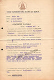 Righetti, Antonio - Signed La Scala Contract 1928