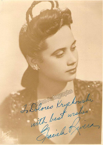 RIVERA, Graciela (Various Autographs)