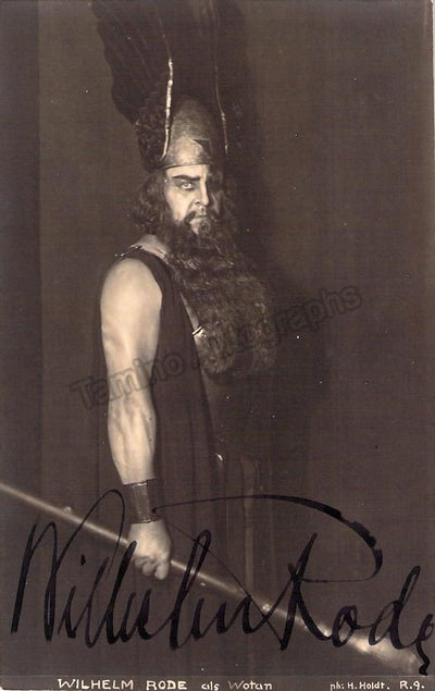 Rode, Wilhelm - Autograph + Photo Lot