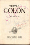 Rodzinski, Artur - Signed Program Teatro Colon 1950