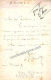 Roger, Gustave-Hippolyte - Autograph Letter Signed, 1865