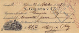 Roig Lobo, Gonzalo - Signed Check 1927