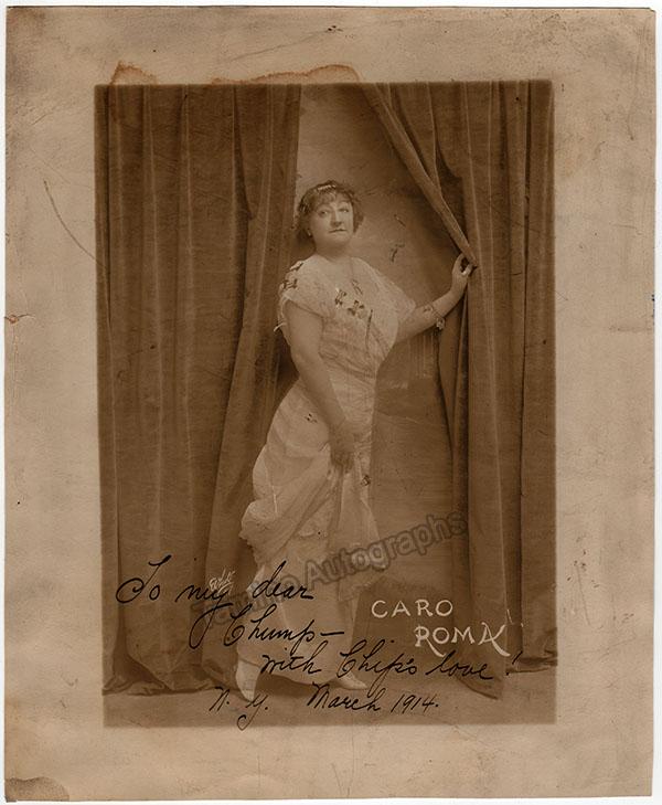 Roma, Caro (Northey, Carrie) - Large Signed Photograph 1914