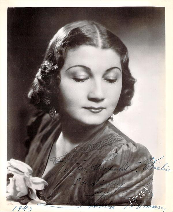 ROMAN, Stella Signed Photo Original Authentic Autograph Tamino