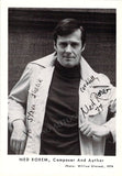 Rorem, Ned - Signed Photo 1977 & Autograph Music Quote Signed