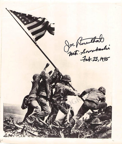 Rosenthal, Joe - Iwo Jima Signed Photo