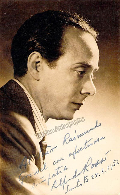 Rossi, Alfredo - Signed Photo 1952
