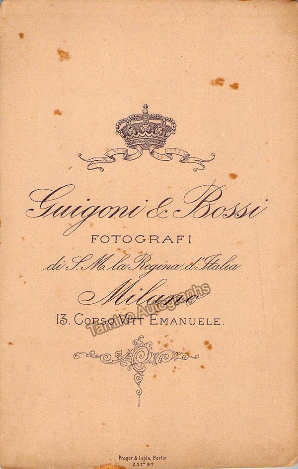 Rossi, Giulio - Signed Cabinet Photo 1898 - Tamino