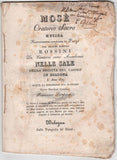 Rossini, Gioacchino -  [Balfe, Grisi] - Signed Program-Libretto "Mose in Egitto" 1829