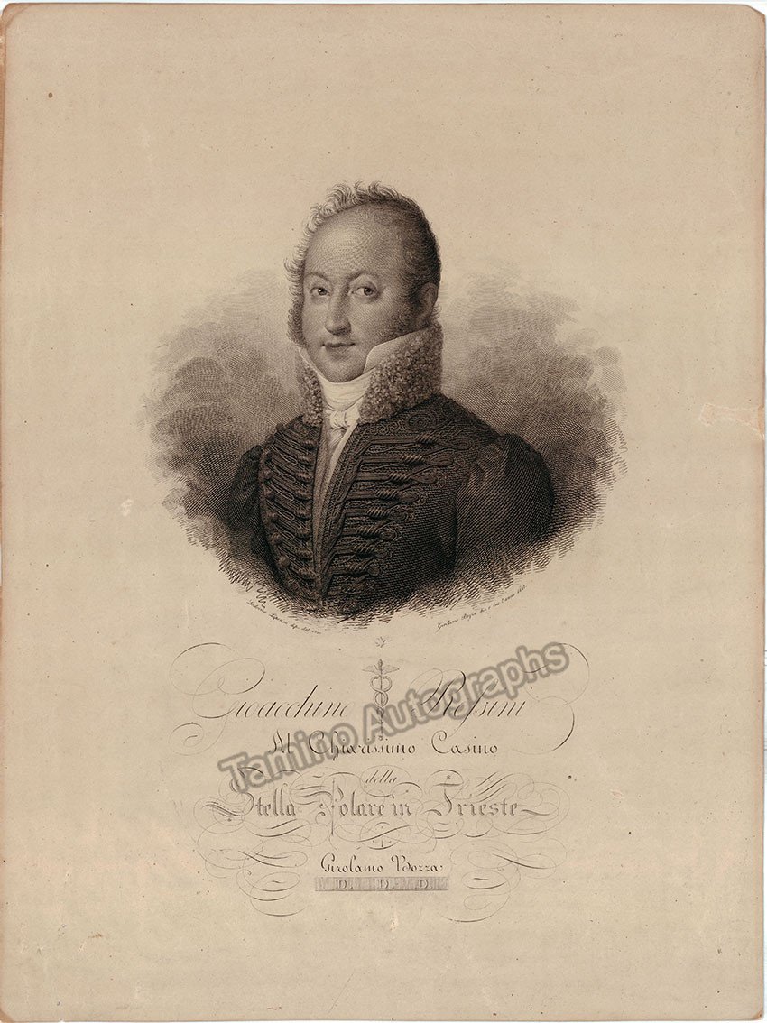 Rossini, Gioacchino - Fine Engraving 1827