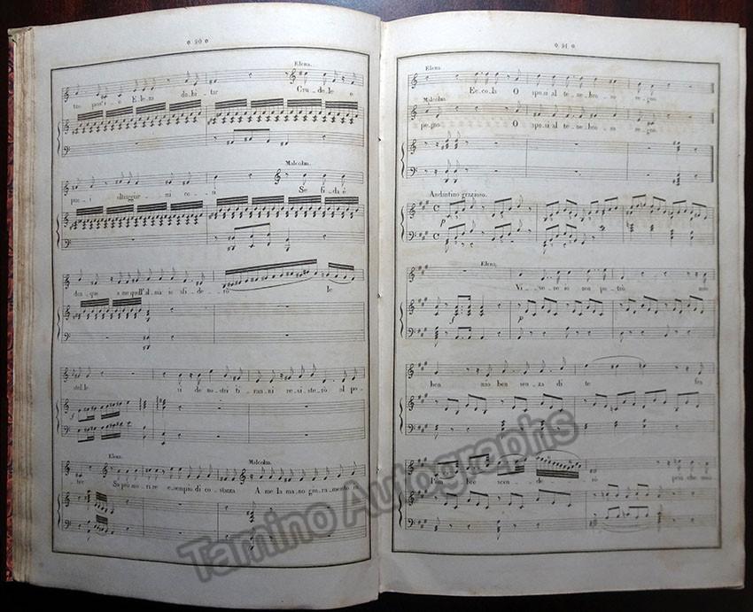 Rossini, Gioachino - La Donna Del Lago - Early Score 1840 - Tamino