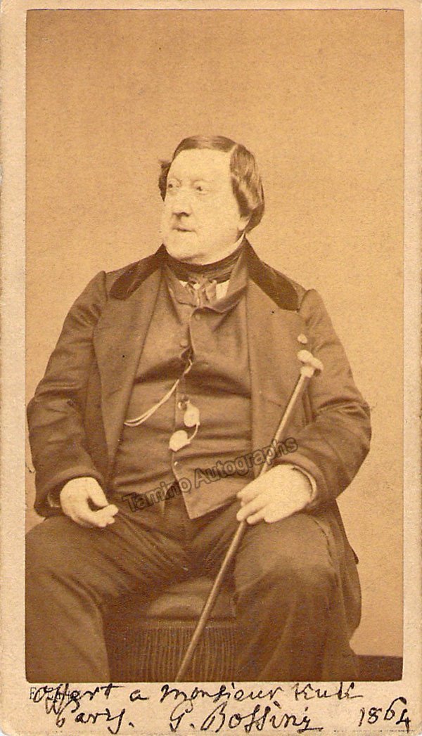 Rossini, Gioachino - Signed Photograph 1864 - Tamino