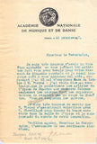 Rouche, Jacques - Set of 2 Typed Letters Signed