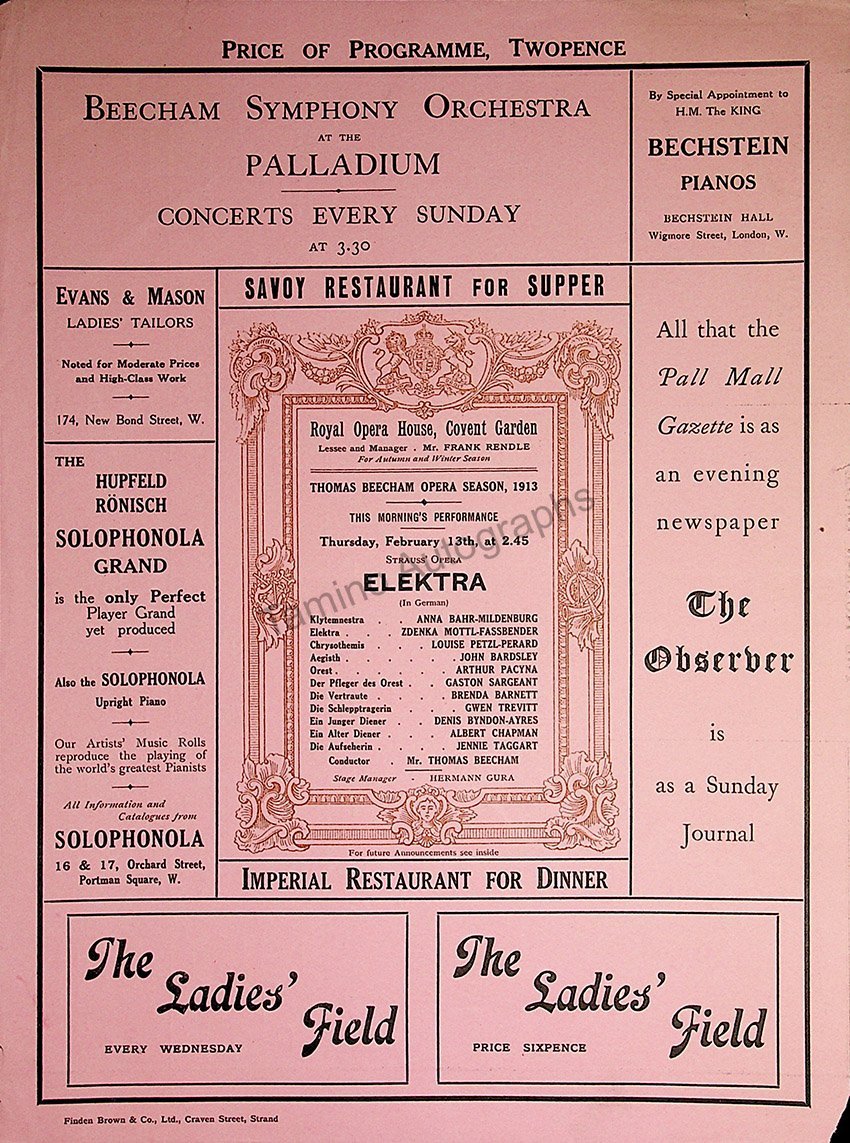 Royal Opera House at Covent Garden, London - Collection of 37 Opera Pr ...