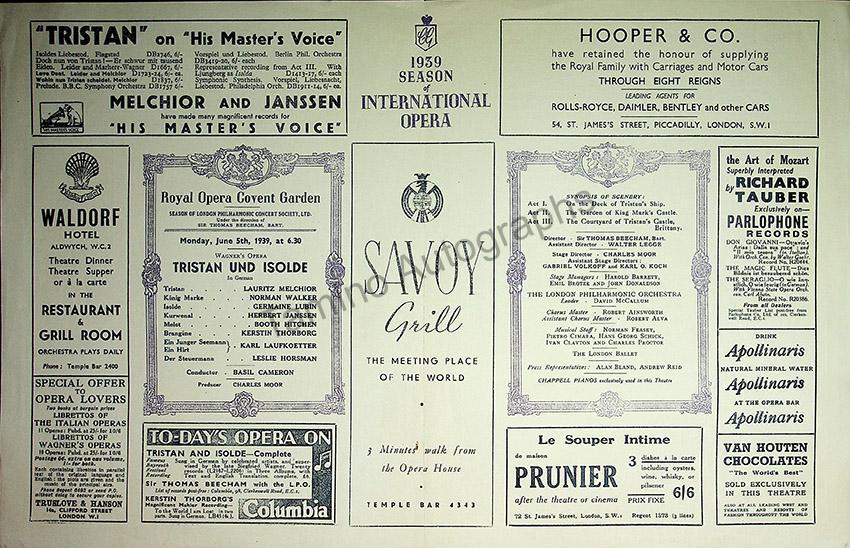 Royal Opera House at Covent Garden, London - Collection of 37 Opera Pr ...