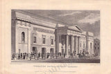 Royal Opera House - Curtain Piece and Vintage Engraving 1828