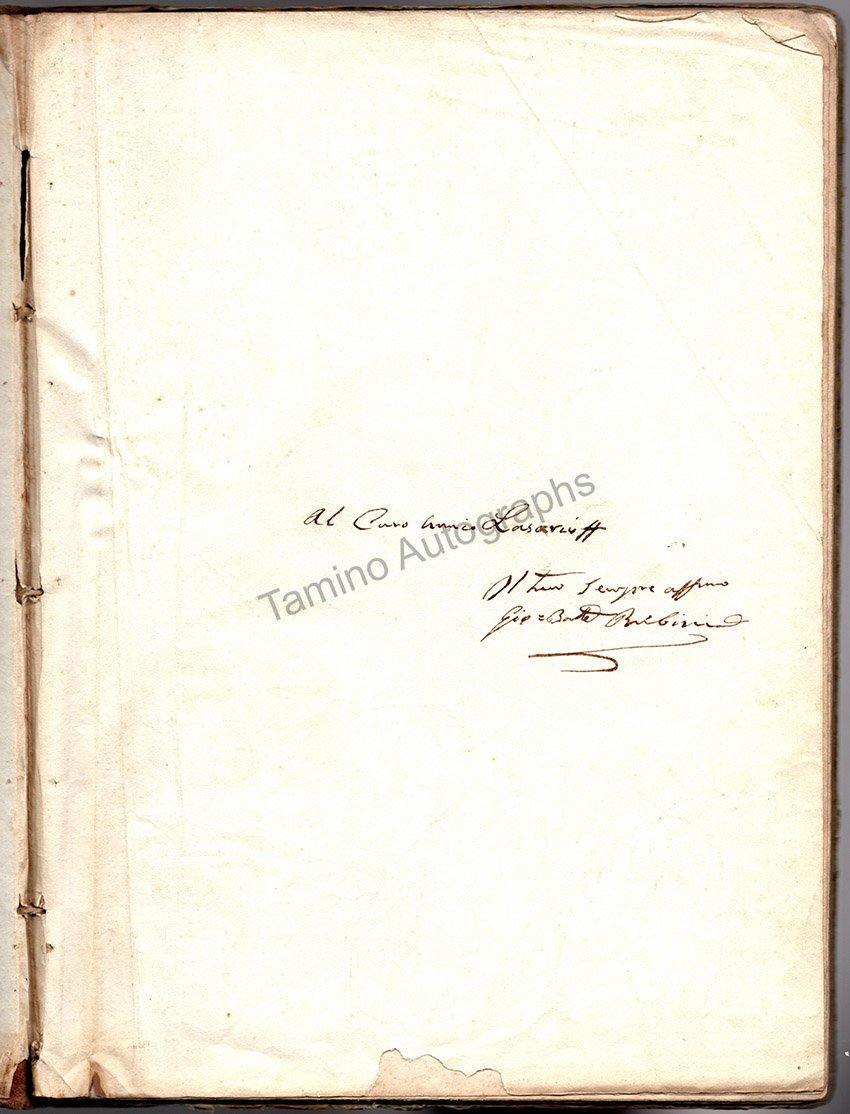 Rubini, Giovanni Battista - Signed Book "12 Lezioni di Canto Moderno per Voce" 1839 - Tamino