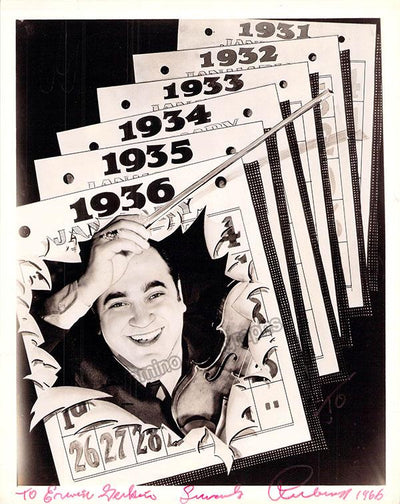 Rubinoff, David - Signed Composite Photo-Caricature 1966