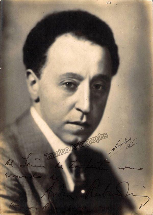 Rubinstein, Artur - Signed photograph 1928 - Tamino