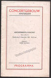 Rubinstein, Erna - Concert Program Amsterdam 1933 - Pierre Monteux