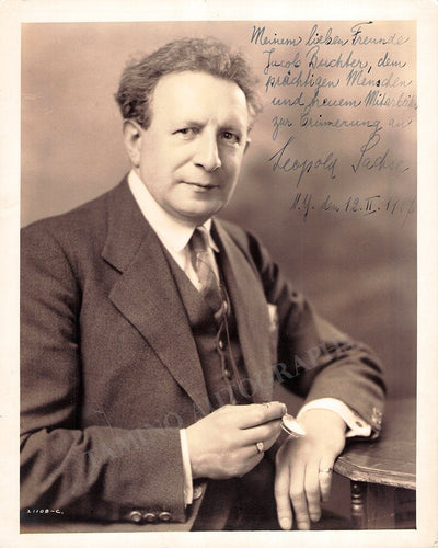 Sachse, Leopold - Signed Photo 1937
