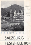 Salzburg Festival - Program Lot 1934