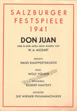 Salzburg Festival - Program Lot 1941