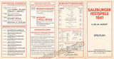 Salzburg Festival - Program Lot 1941