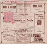 Samson et Dalila - Program Teatro Colon Buenos Aires 1916 Conducted by Saint-Saens