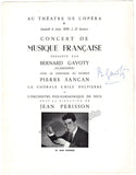 Sancan, Pierre - Gavoty, Bernard - Signed Program Nice 1959