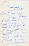 Santley, Charles - Autograph Letter Signed