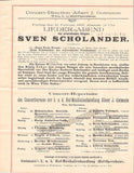 Sarasate, Pablo de - Concert Program Vienna 1897