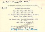 Scherchen, Hermann - Konig Hirsch - World Premiere Program 1956