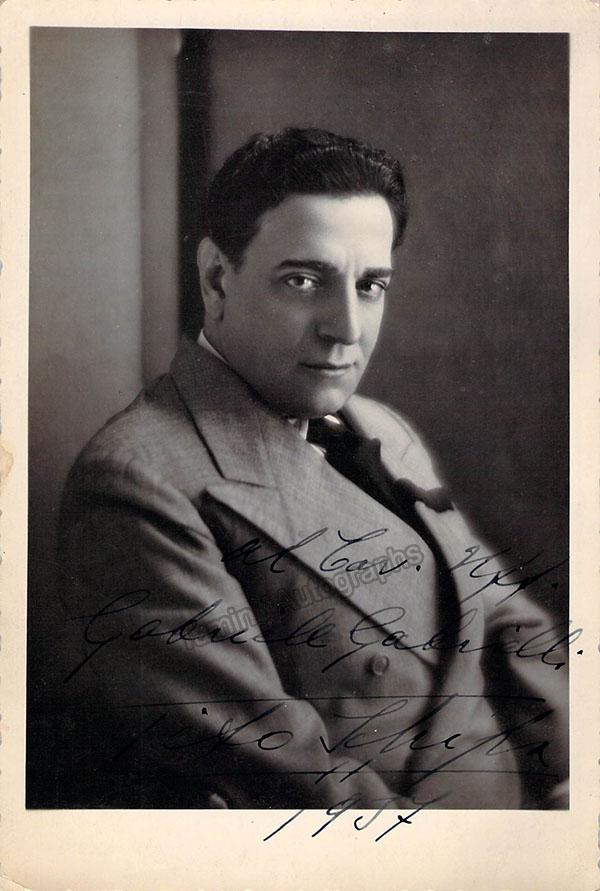Tito Schipa Autographs Original Item Tamino