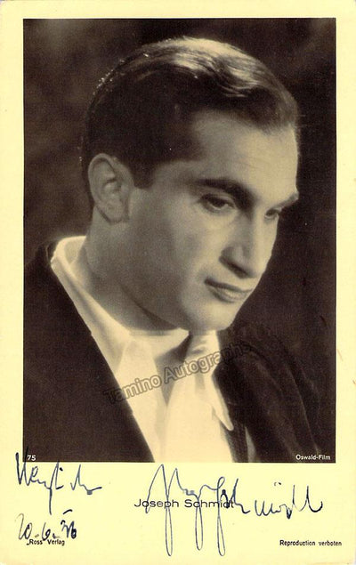 Schmidt, Joseph - Signed Photo in Ein Lied Geht um die Welt