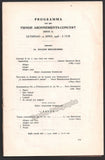 Schmuller, Alexander - Concert Program The Hague 1928 - Willem Mengelberg