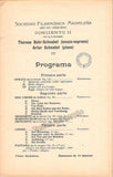 Schnabel, Artur - Set of 3 Concert Programs Madrid 1908