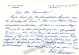 Schneider, Willy - Lot of Signed Letters