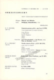 Schneiderhan, Wolfgang - Beinum, Eduard van - Concert Program Amsterdam 1958