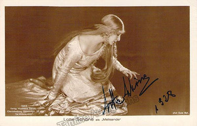 SCHONE, Lotte (Various Autographs)