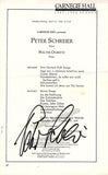 Schreier, Peter - Signed Program New York 1984