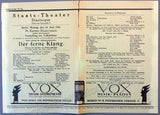 Schreker, Franz - Conducting his own opera Der Ferne Klang, Program 1926