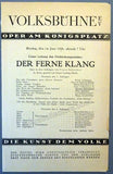 Schreker, Franz - Conducting his own opera Der Ferne Klang, Program 1926