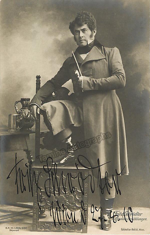 Schrodter, Fritz - Signed Photograph 1910