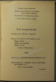 Schumann, Georg - Memorial Concert for Max Von Schillings 1938